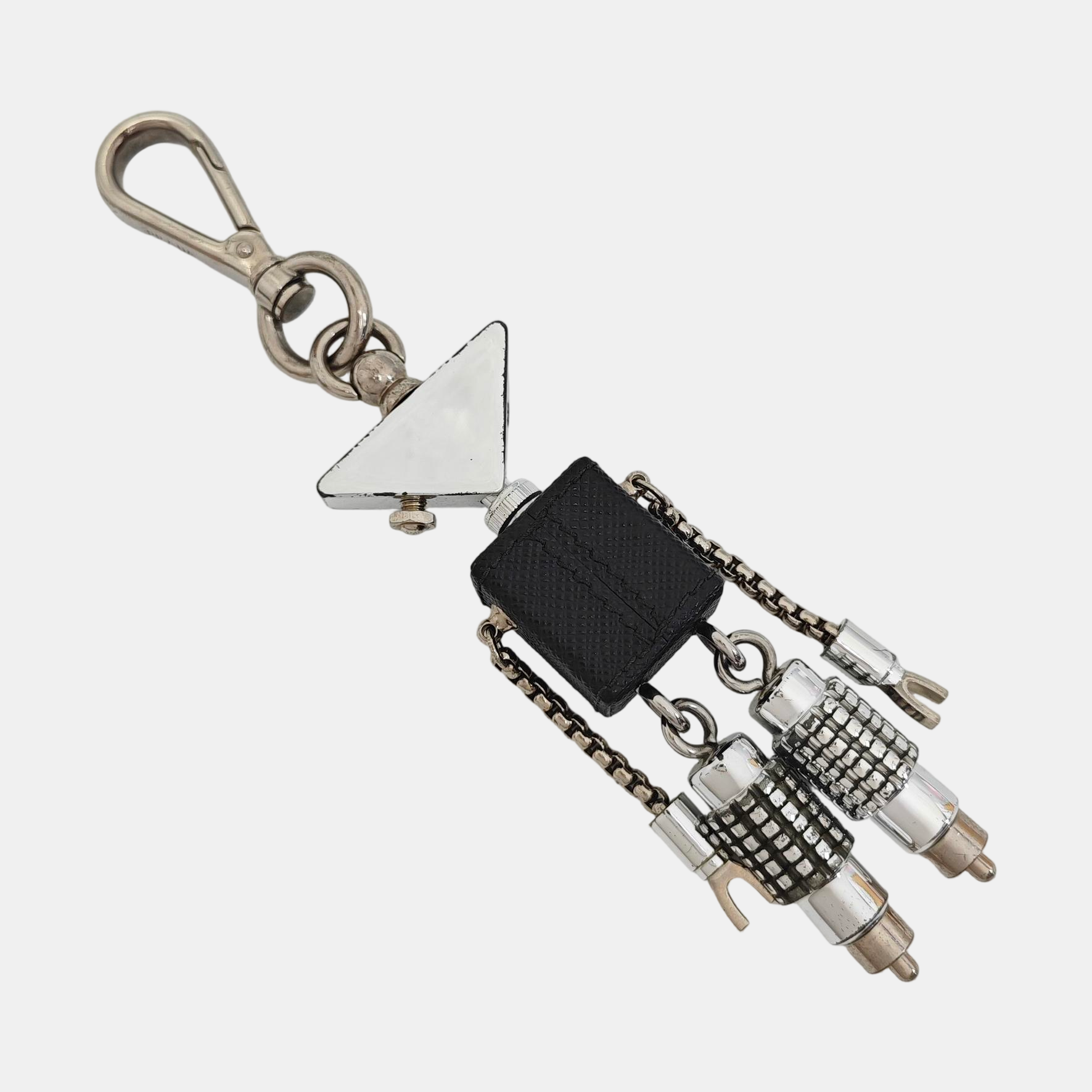 Metal Bag Charm Silver