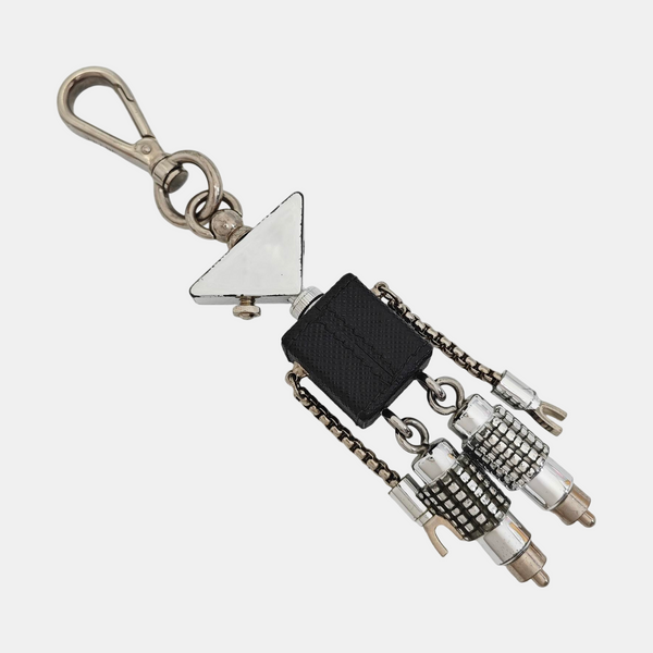 Metal Bag Charm Silver