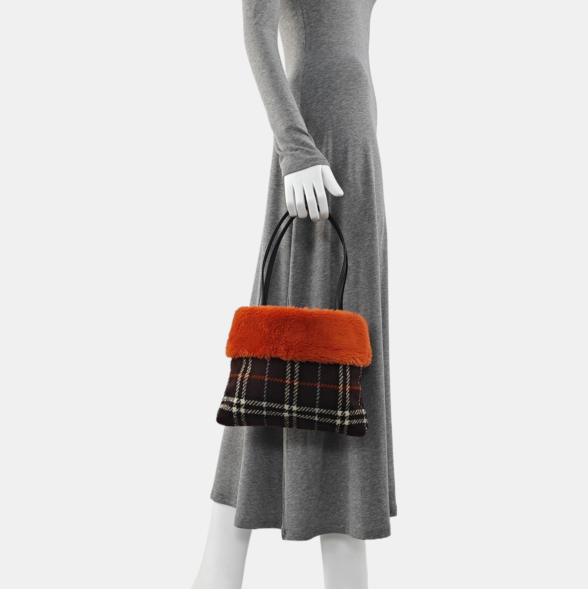 Fabric Top Handle Bag Multicolor