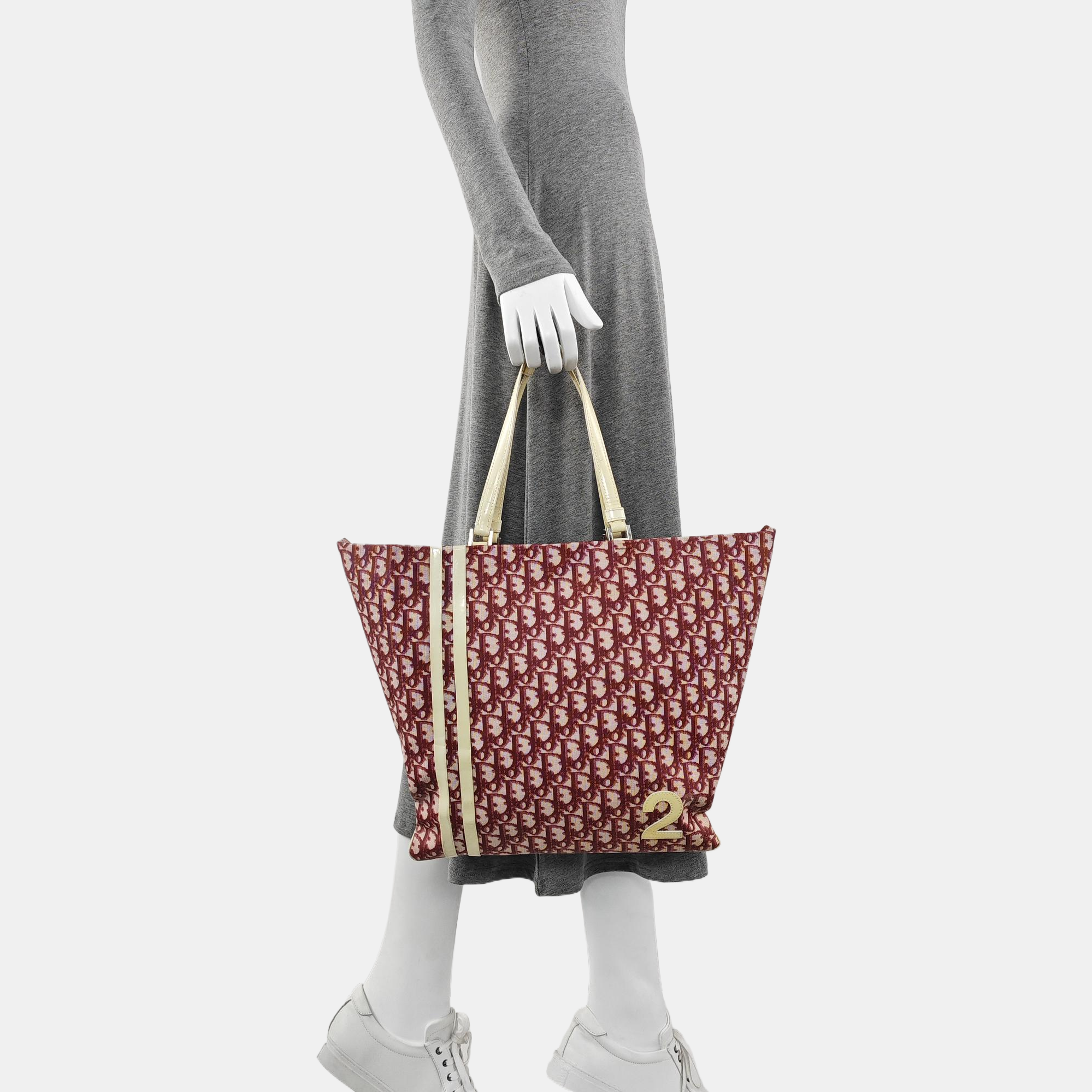 Oblique Coated Canvas Red