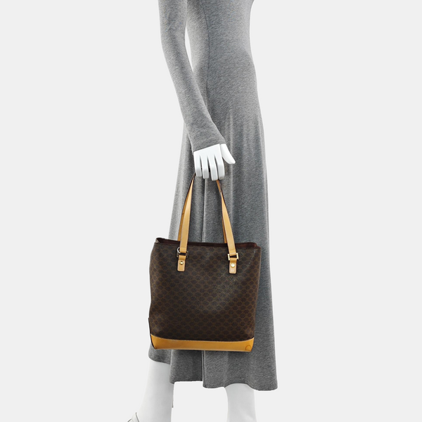 MACADAM TOTE Coated Canvas Brown