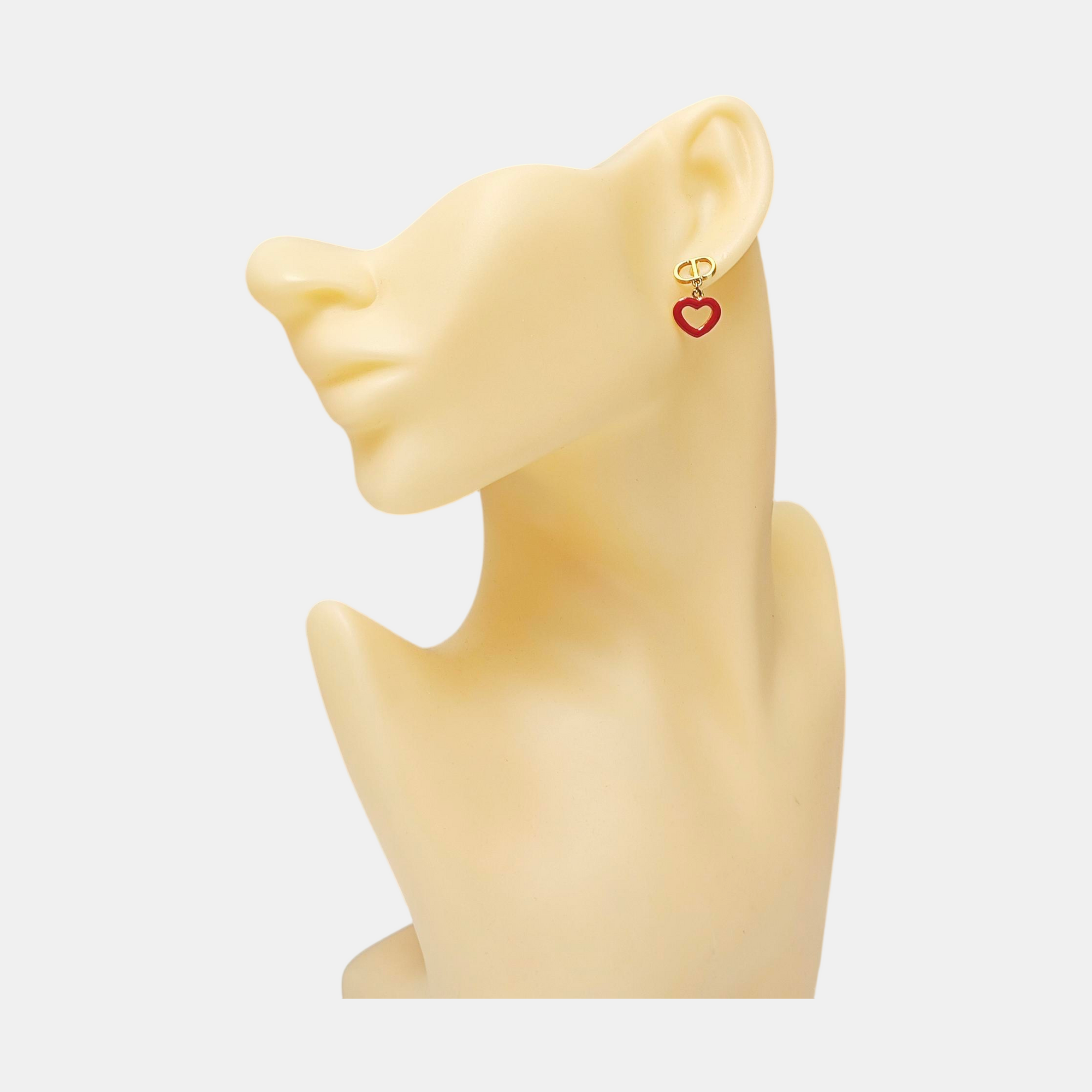 Petit CD Metal Gold Earrings