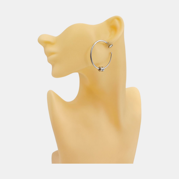 B.ZERO1 18k Rose Gold Silver Earrings