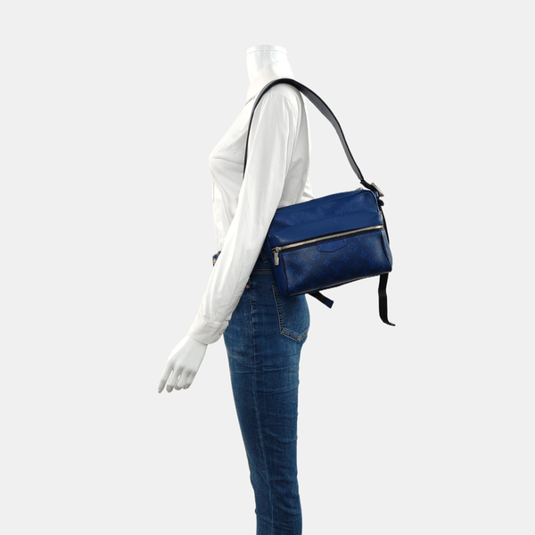 OUTDOOR PM Monogram Coated Canvas Blue