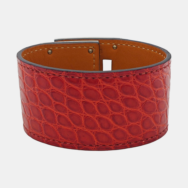 Kelly Dog Leather Red Bangle