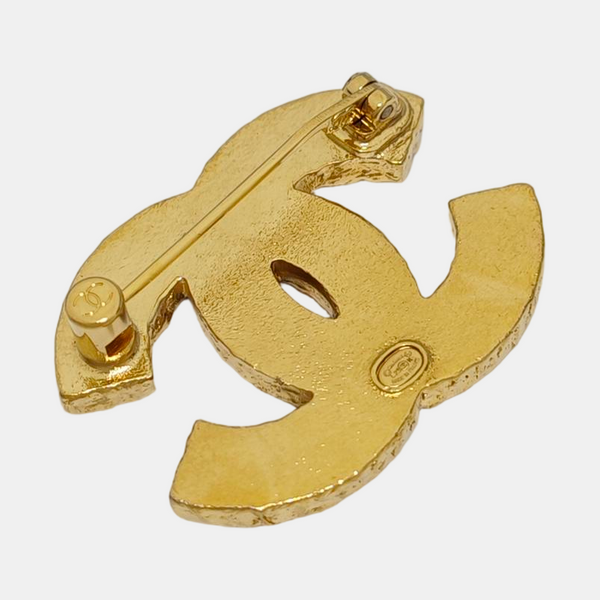 Metal Gold Brooch