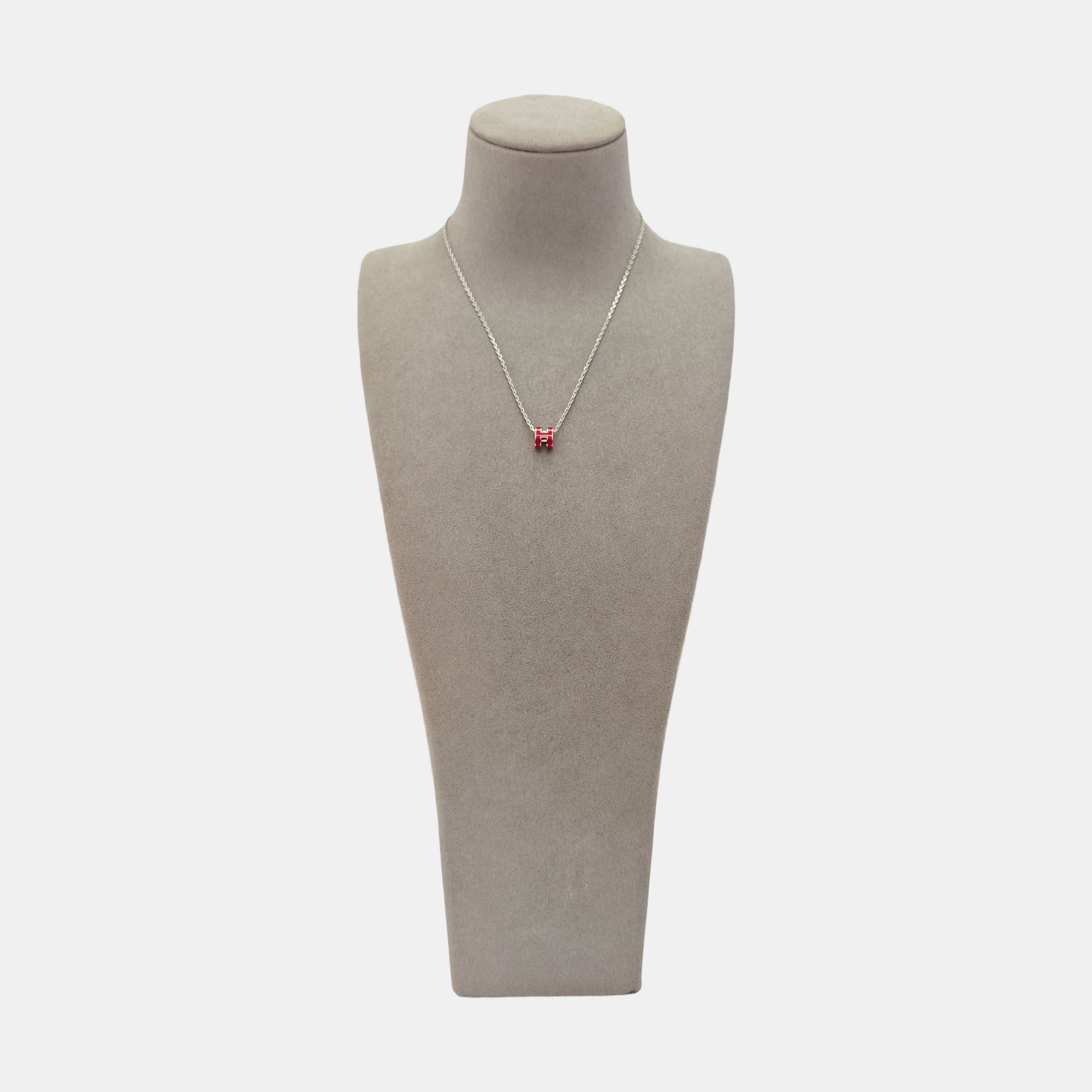 Pop H Metal Silver Necklace
