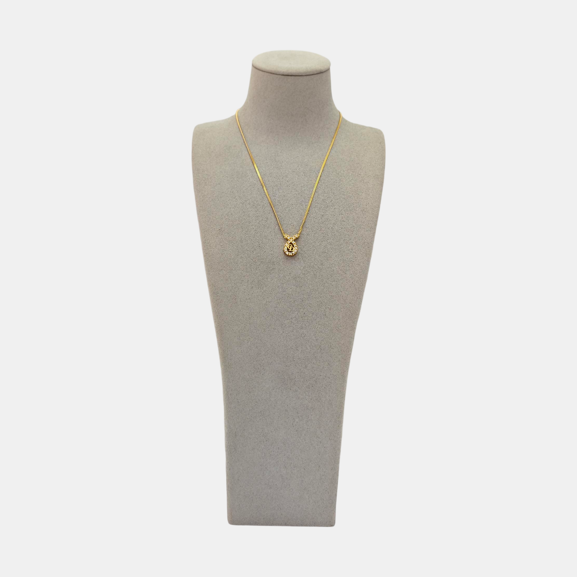 Petit CD Metal Gold Necklace