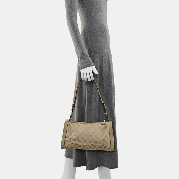 Monogram Canvas Top Handle Bag Beige