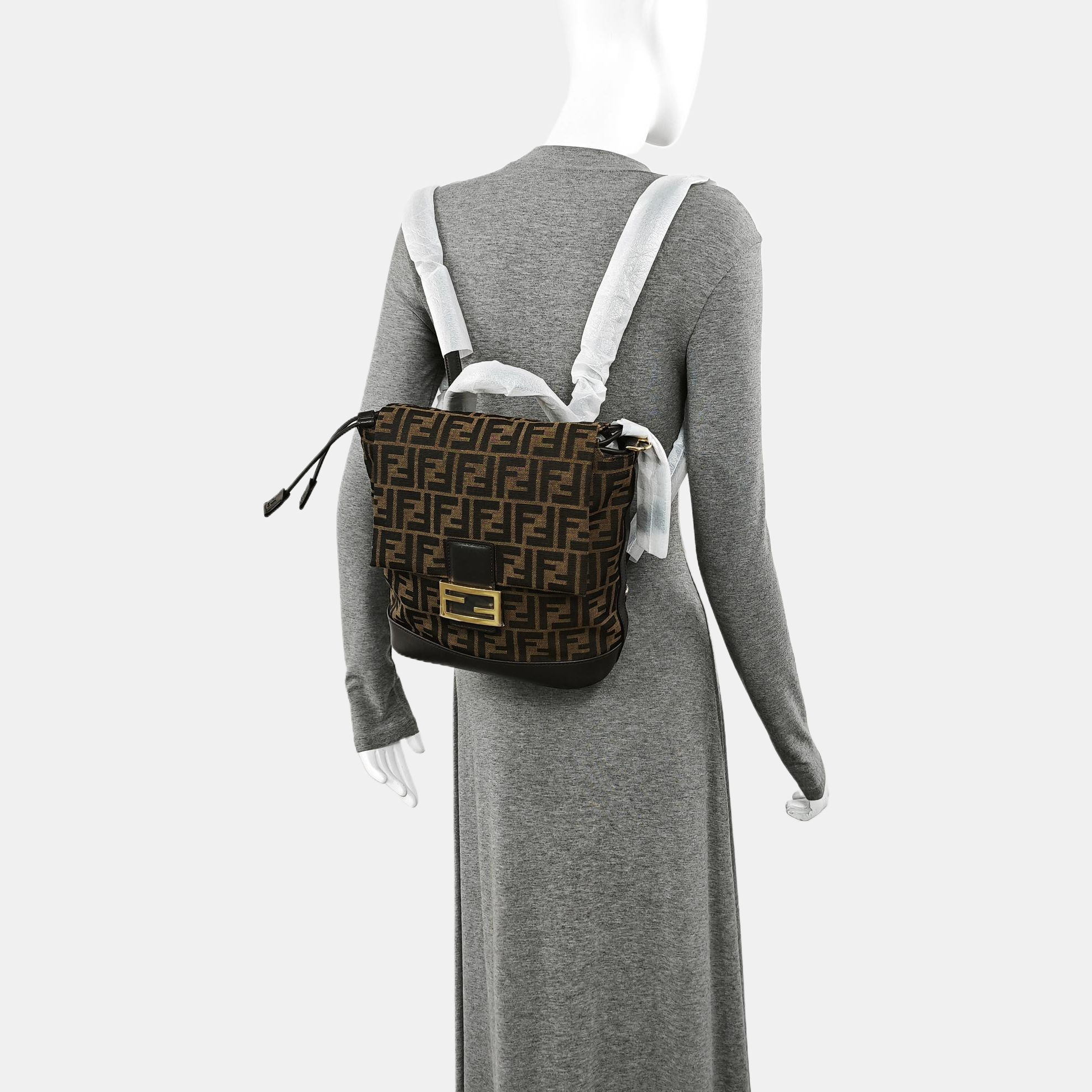 Fabric Backpack Brown