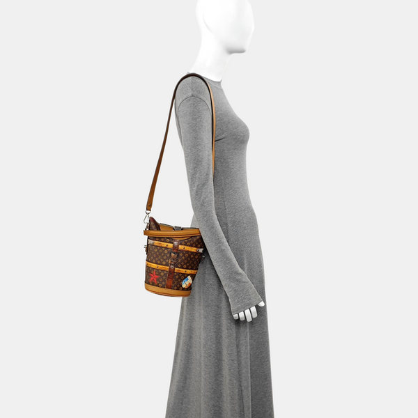 DUFFLE Monogram Coated Canvas Brown