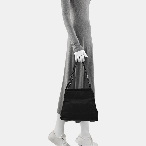 Nylon Tote Bag Black