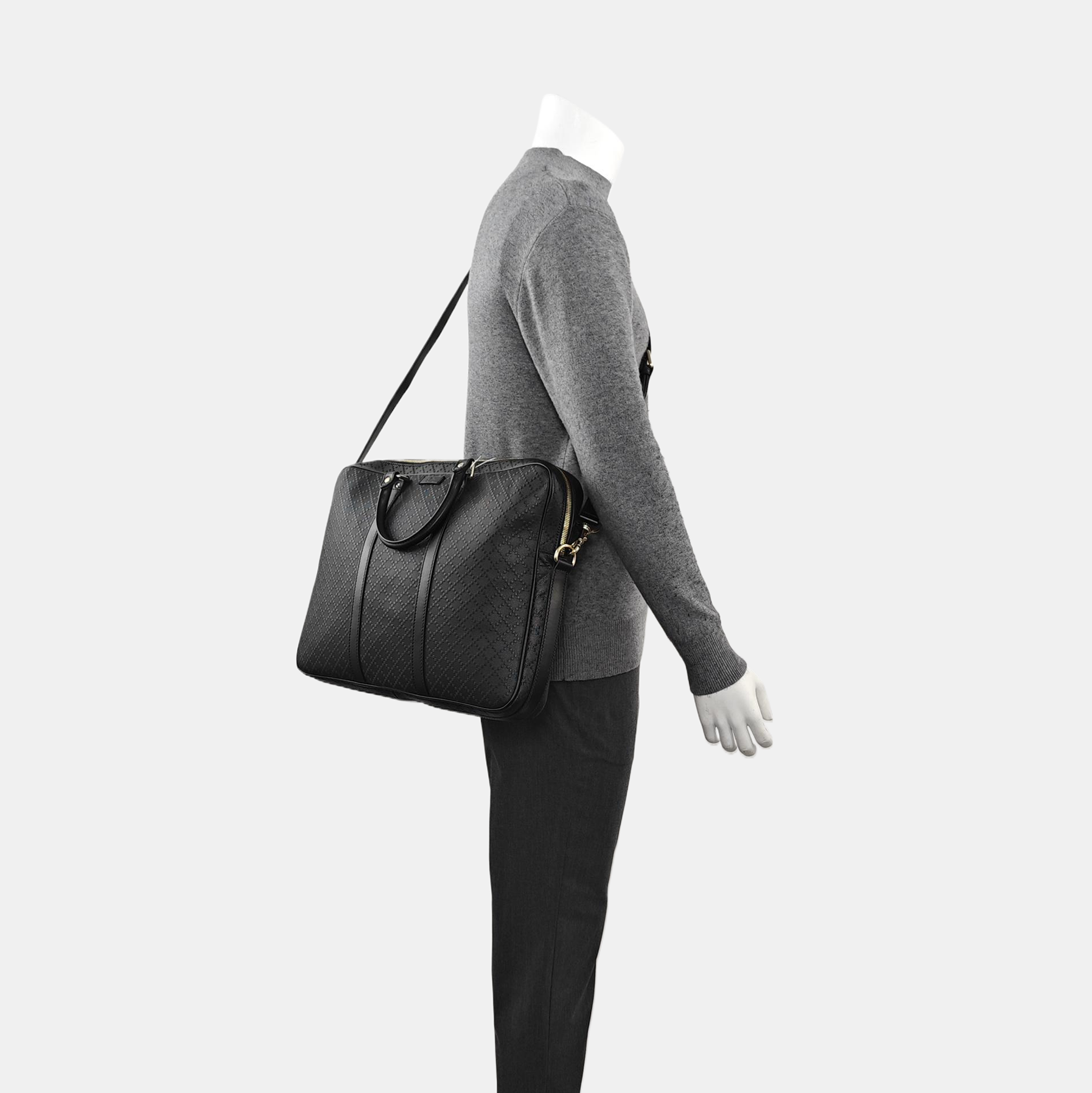 Calfskin Shoulder Bag Black