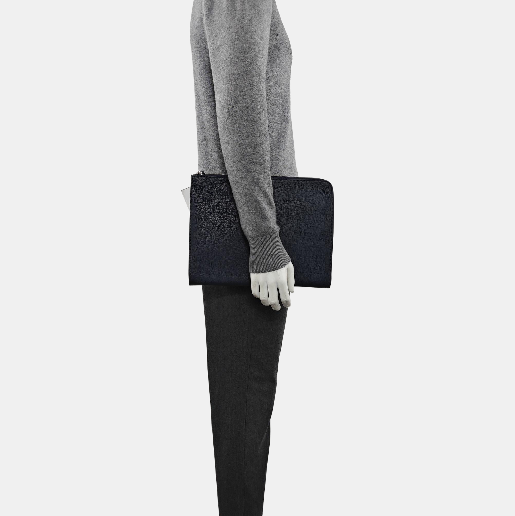 Calfskin Clutch Blue