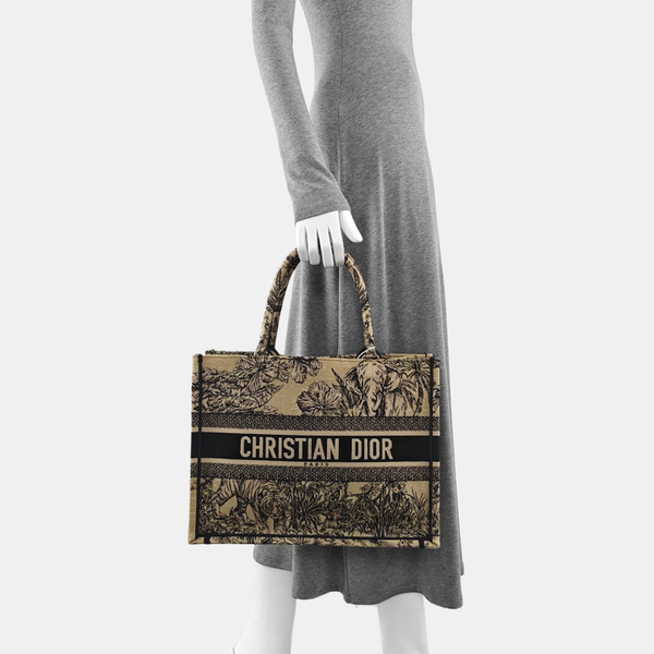 Book Tote Medium Canvas Beige