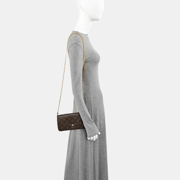 FÉLICIE Monogram Coated Canvas Brown