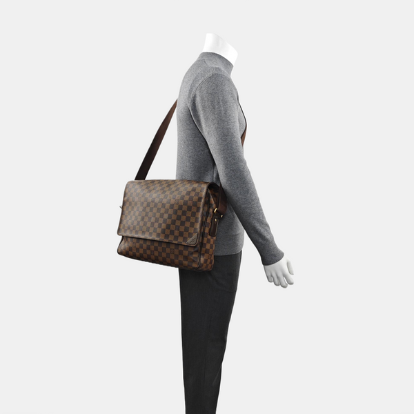 SHELTON Damier Ebene Coated Canvas Brown