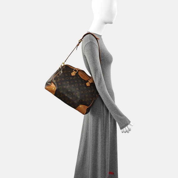 RETIRO NM Monogram Coated Canvas Brown