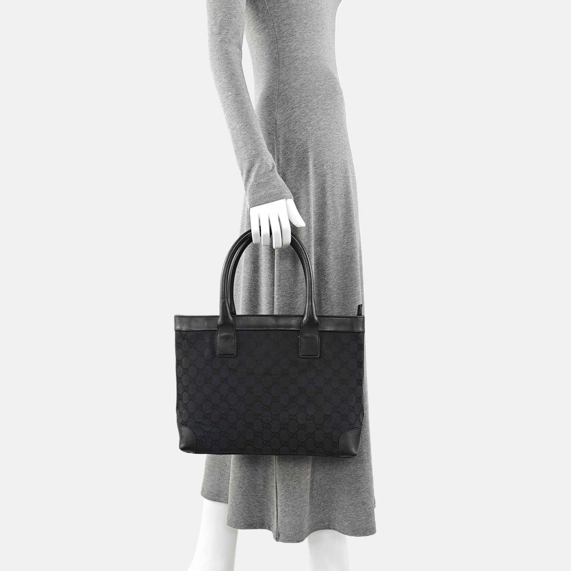 Monogram Canvas Tote Bag Blue