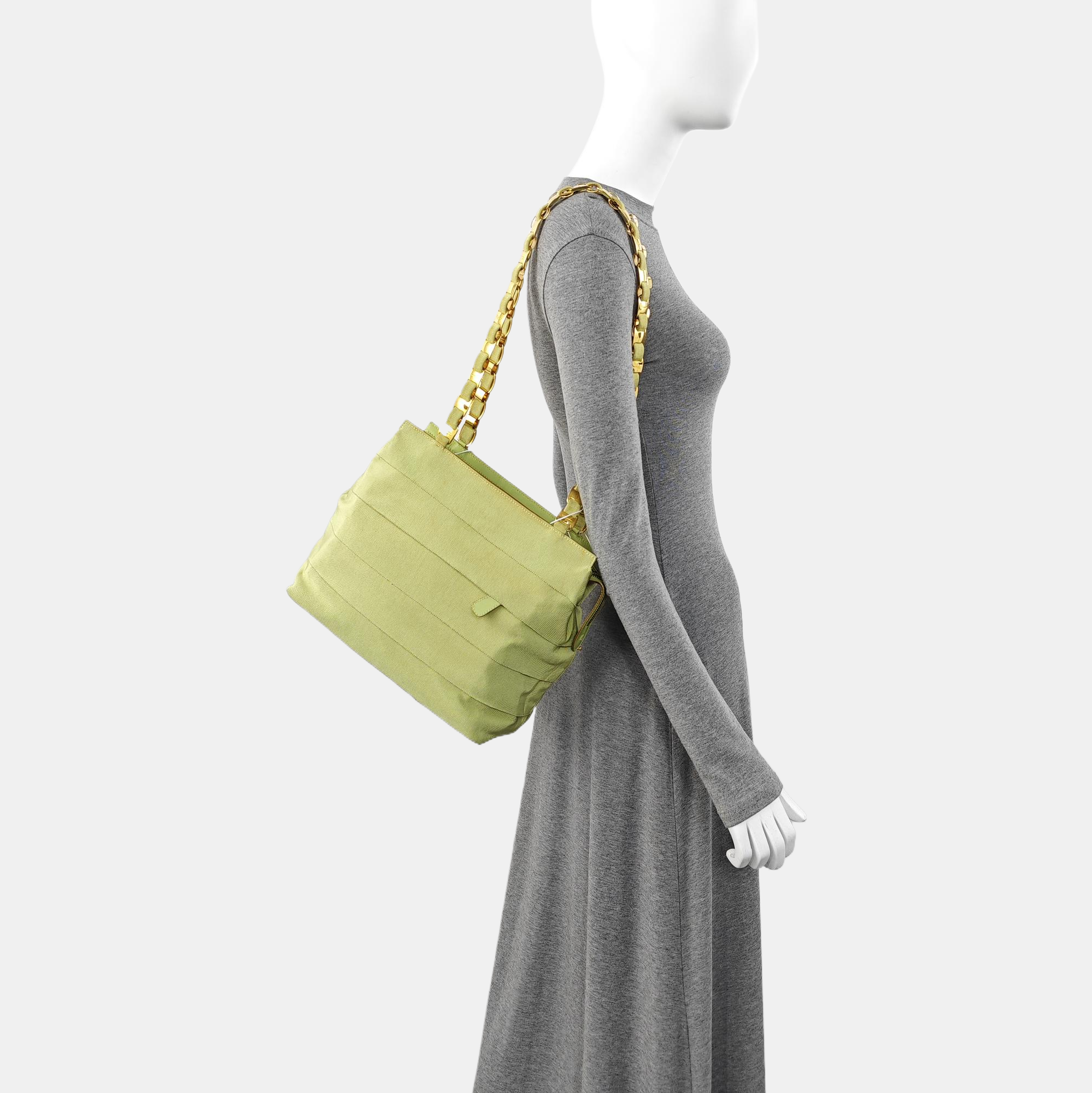 Layered Medium Canvas Green