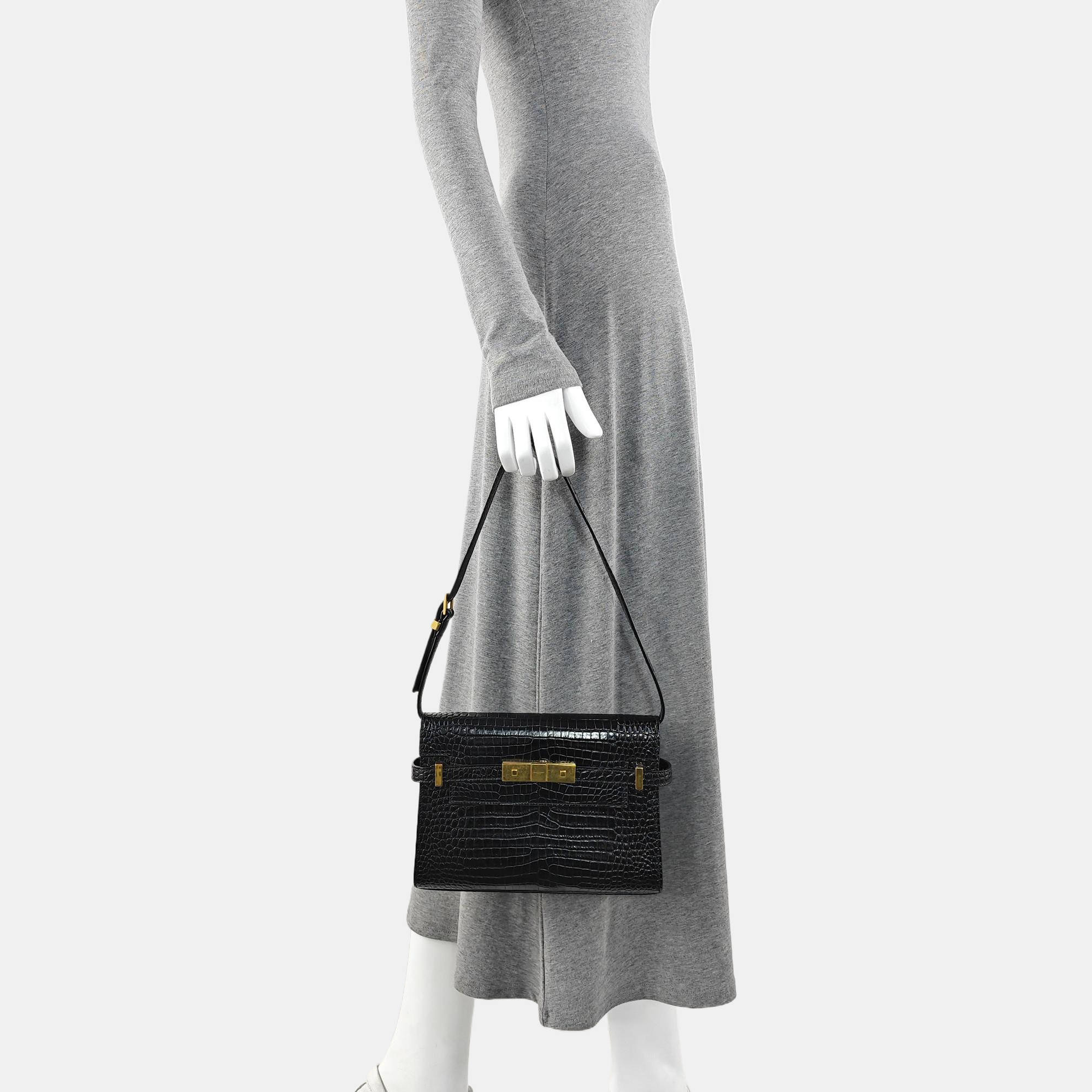 MANHATTAN Small Calfskin Black