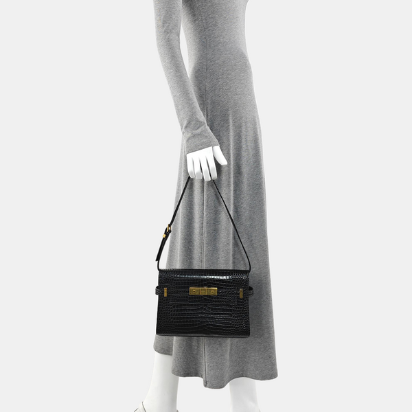 MANHATTAN Small Calfskin Black