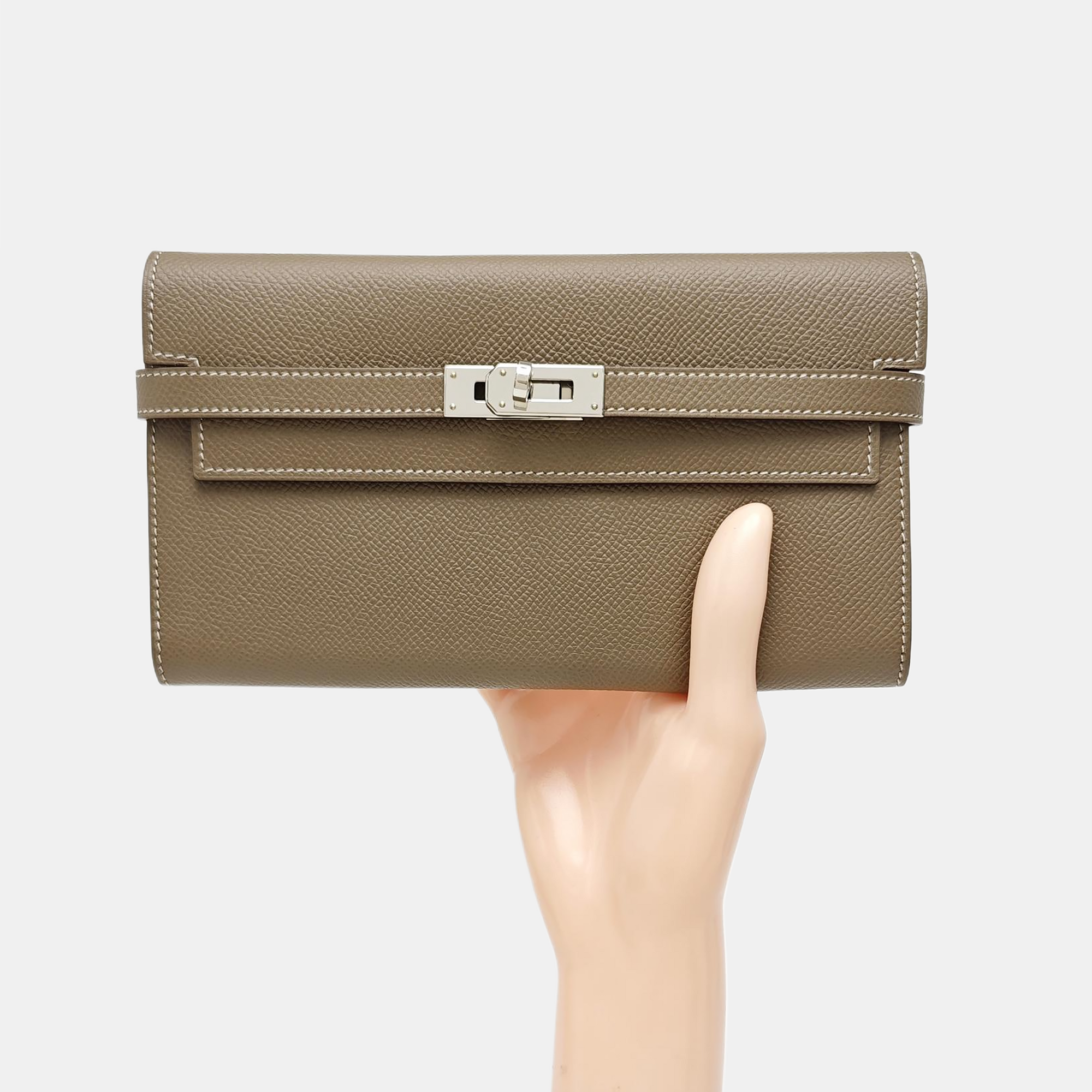 Kelly 20 Epsom Gray Wallet
