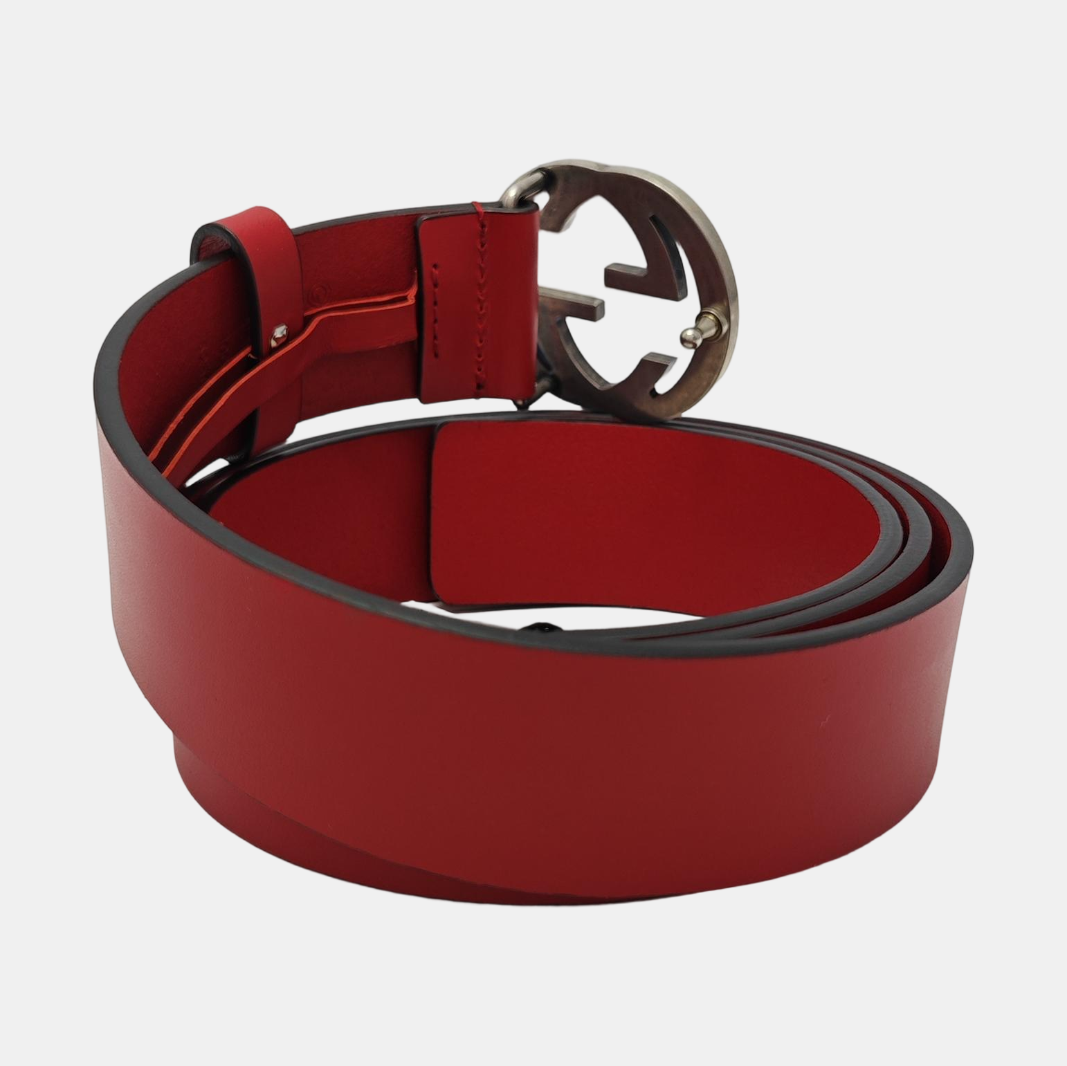 Leather Belt Red