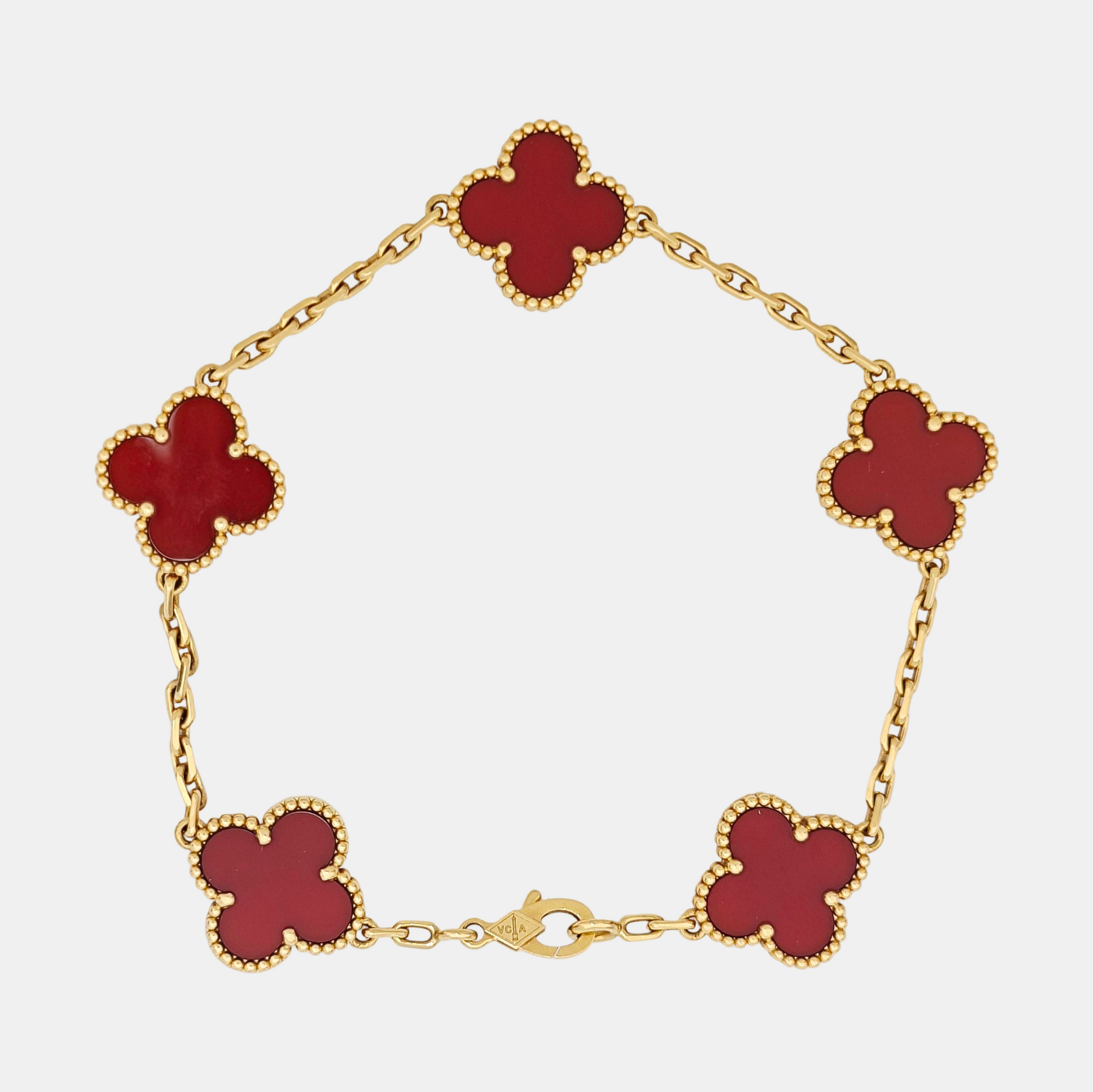 Vintage Alhambra 18k Gold Bracelet