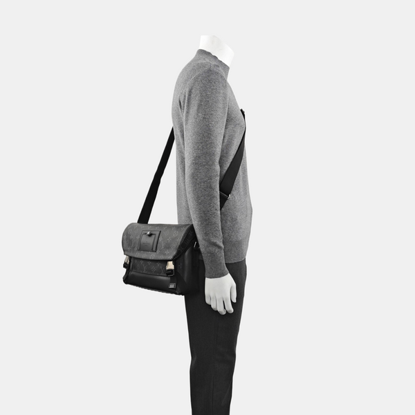 VOYAGER PM Monogram Coated Canvas Black