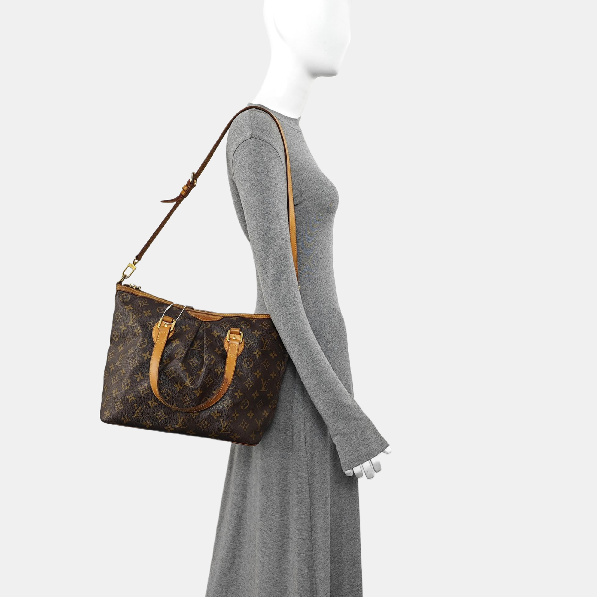 PALERMO PM Monogram Coated Canvas Brown