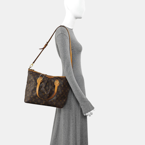 PALERMO PM Monogram Coated Canvas Brown