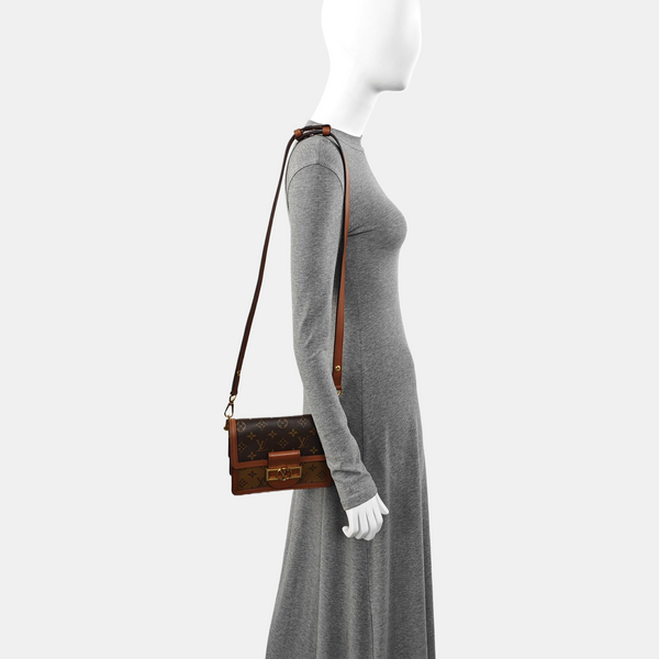 DAUPHINE Mini Coated Canvas Brown