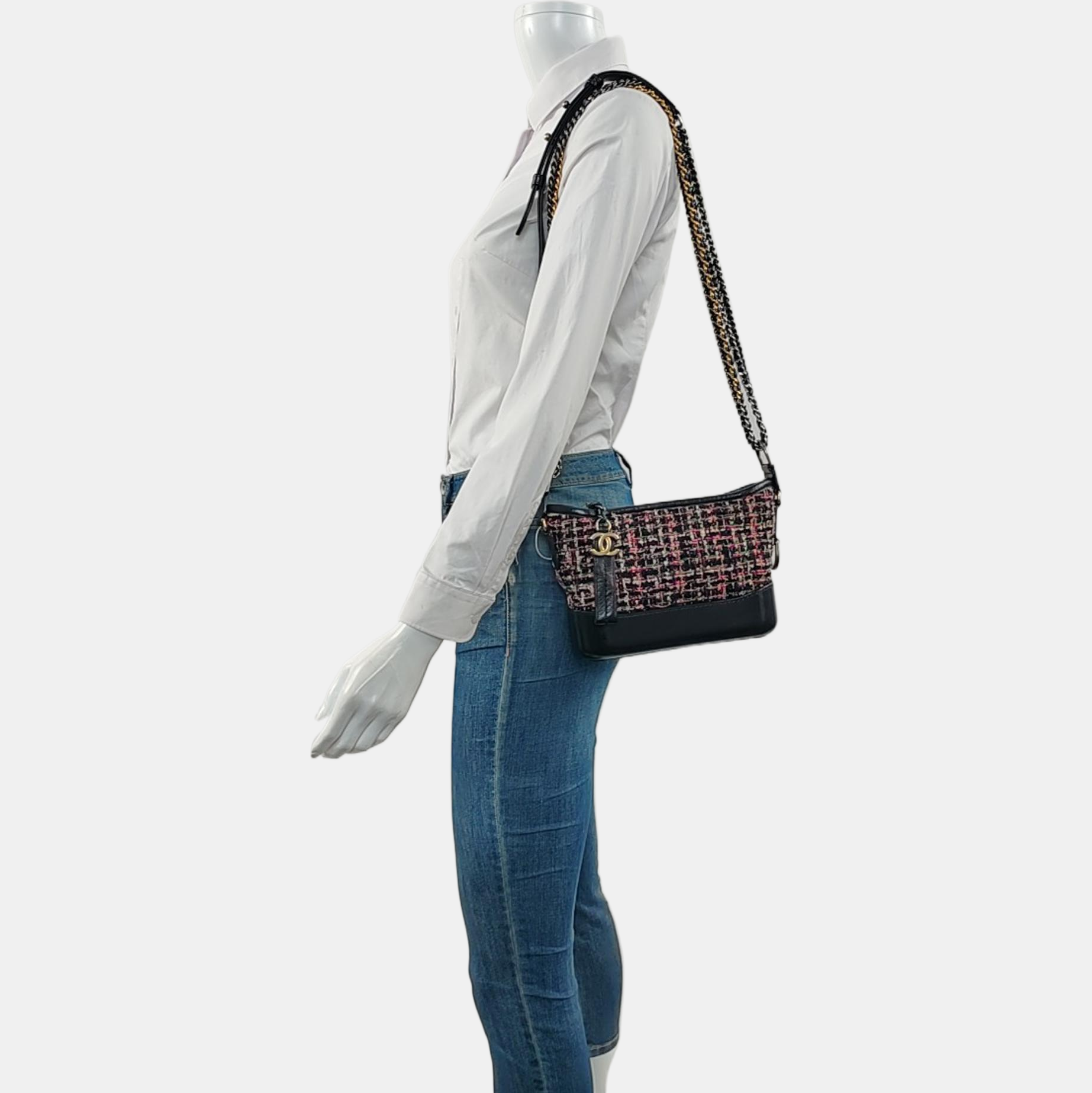 Authenticated pre-owned  GABRIELLE Small Quilted Wool Blue - Shoulder Bag at Looply