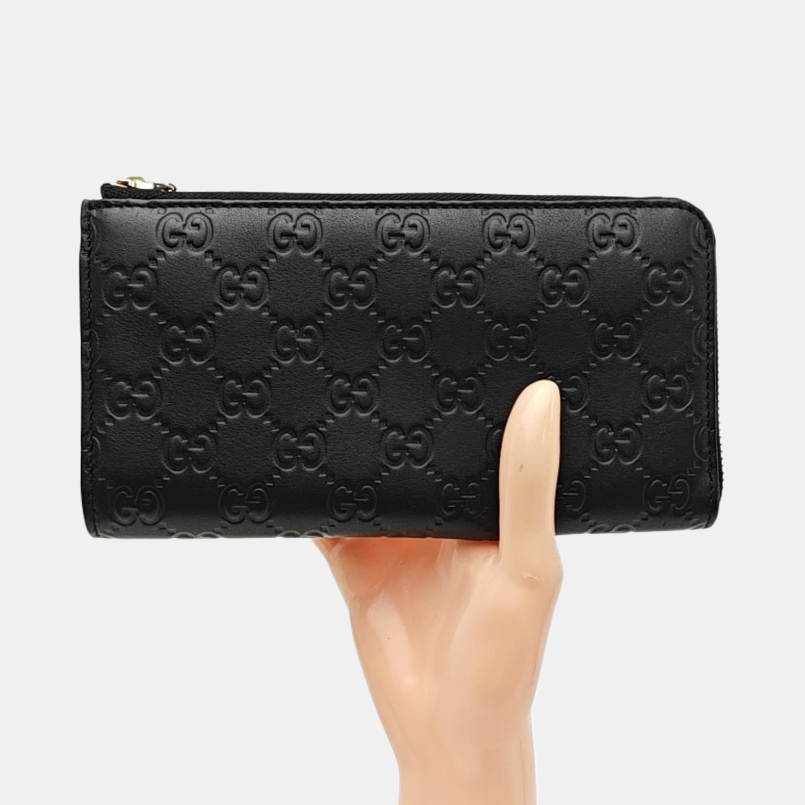 Monogram Calfskin Wallet Black