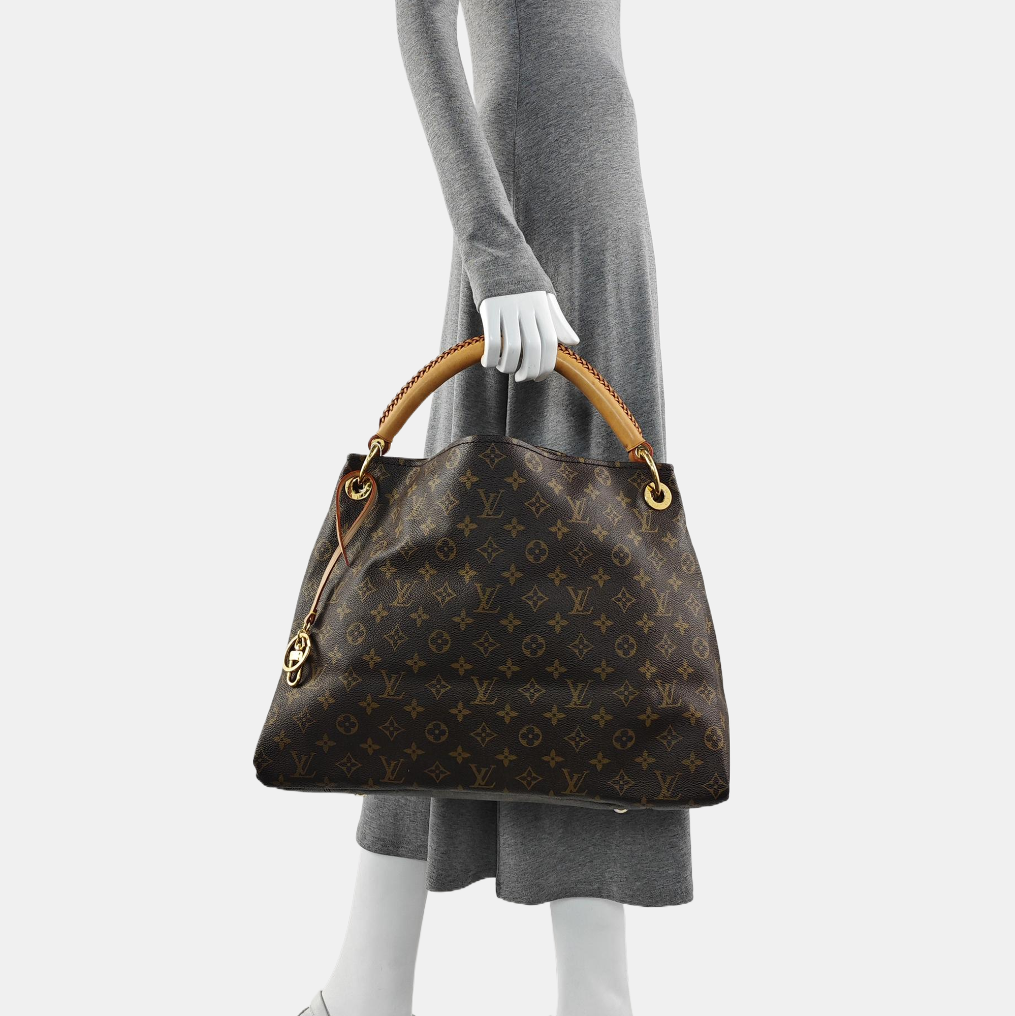 ARTSY MM Monogram Coated Canvas Brown