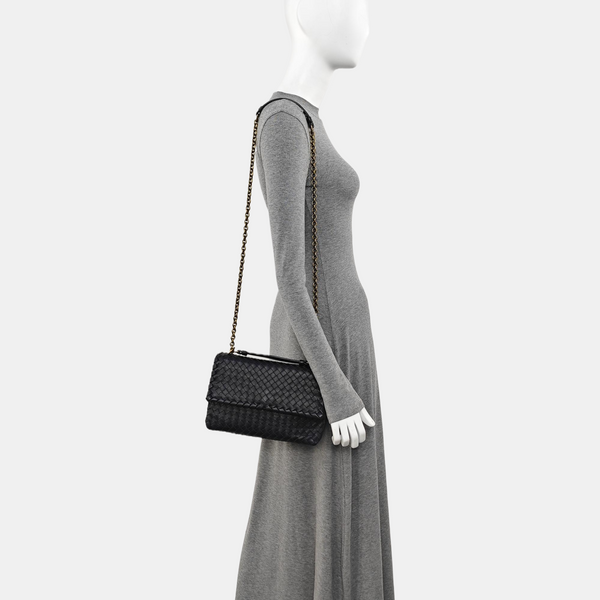 Olimpia Small Calfskin Black