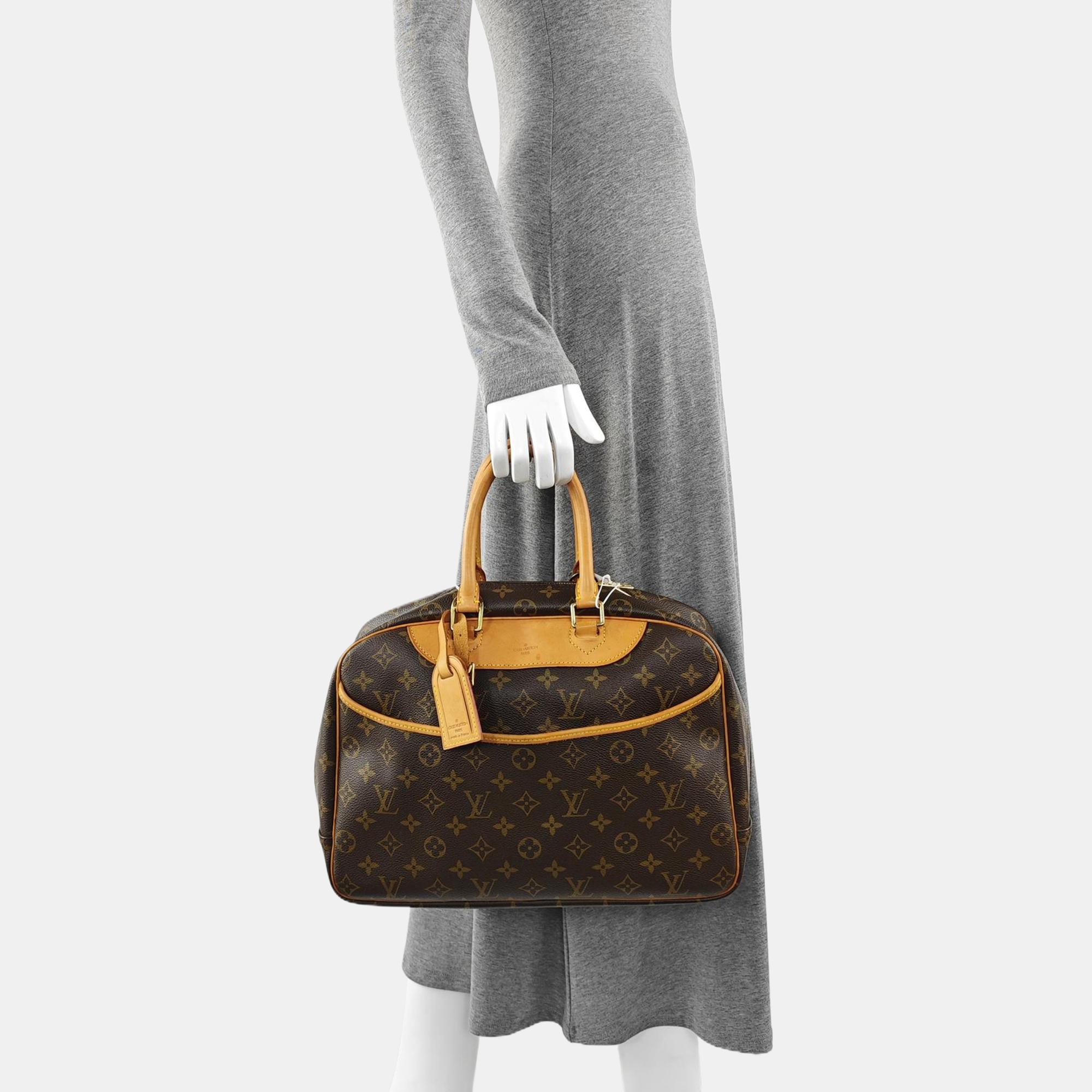 DEAUVILLE Monogram Coated Canvas Brown