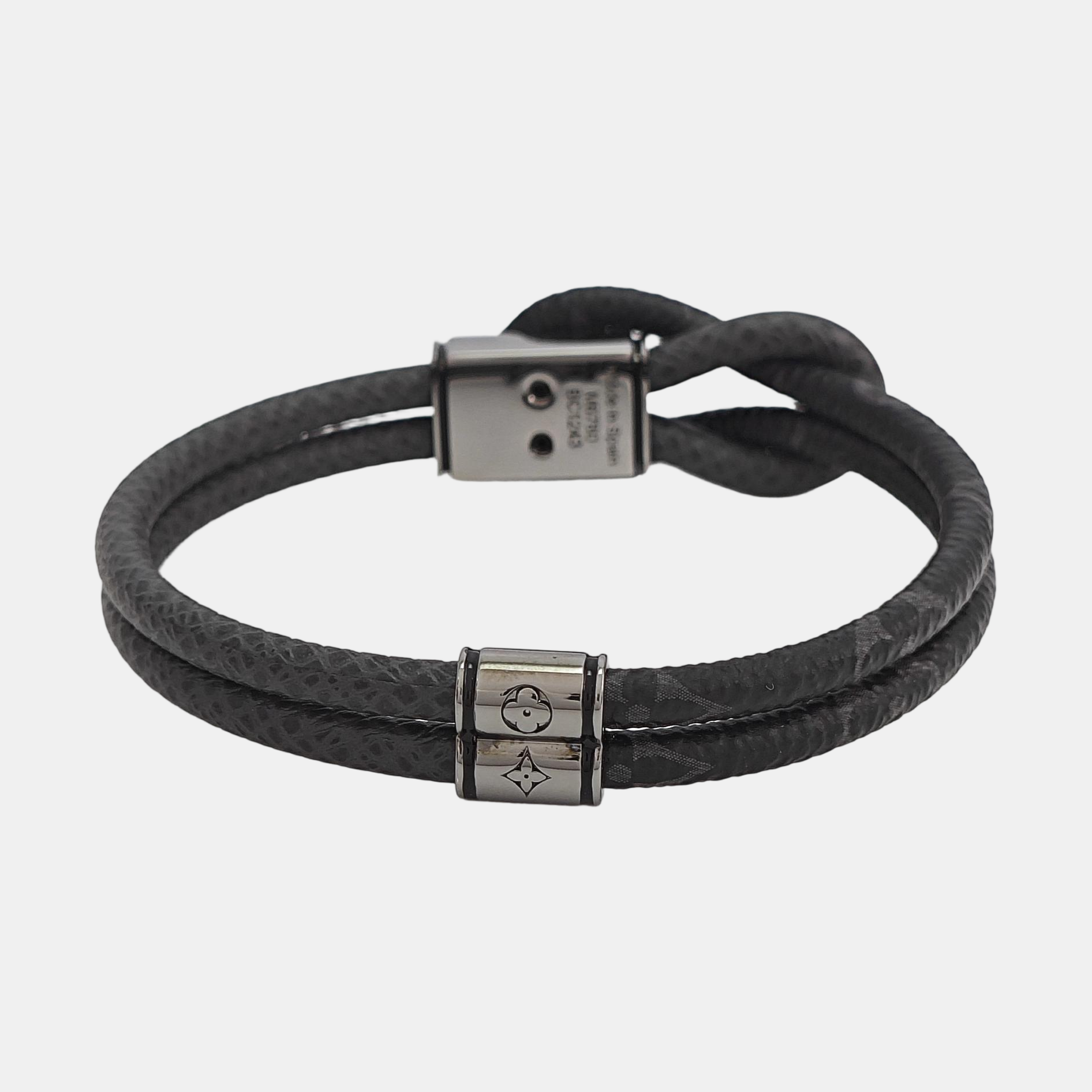 LOOP IT Coated Canvas Black Bangle