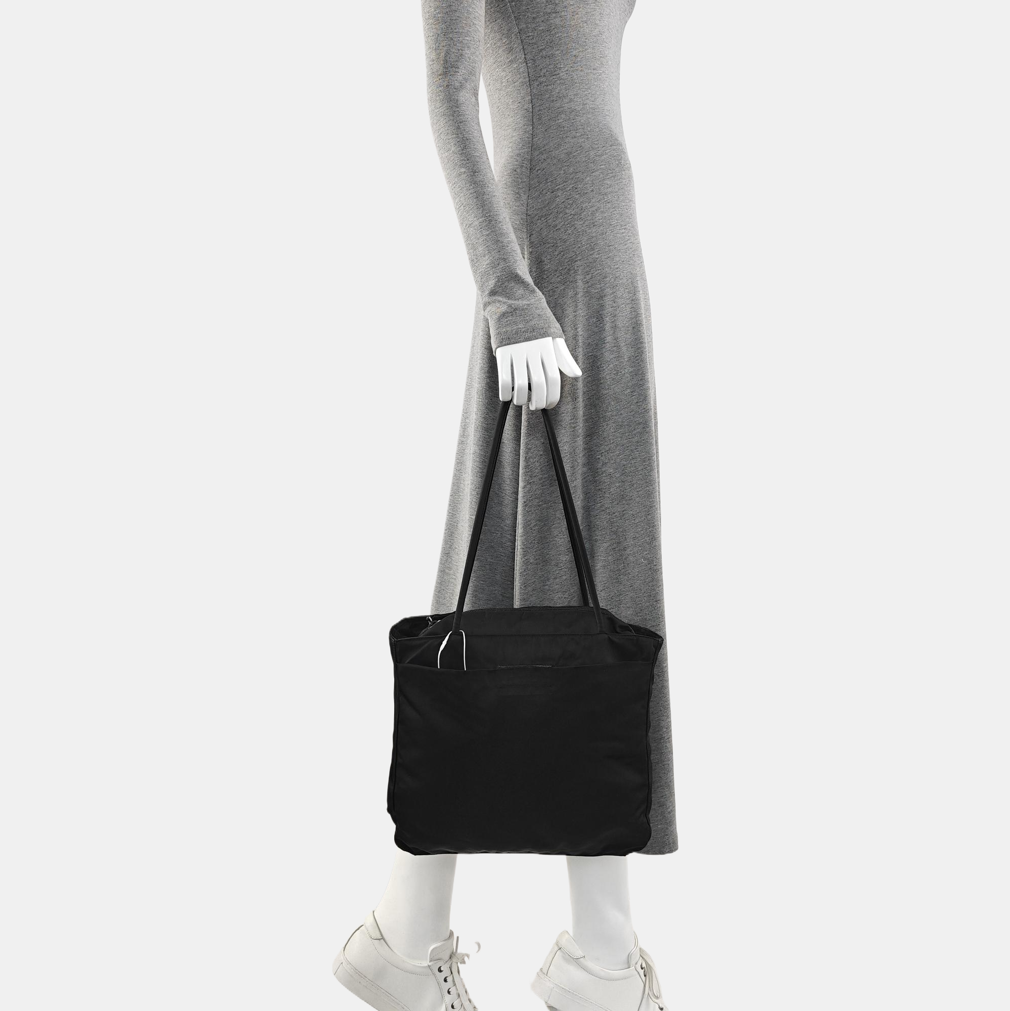 Nylon Tote Bag Black