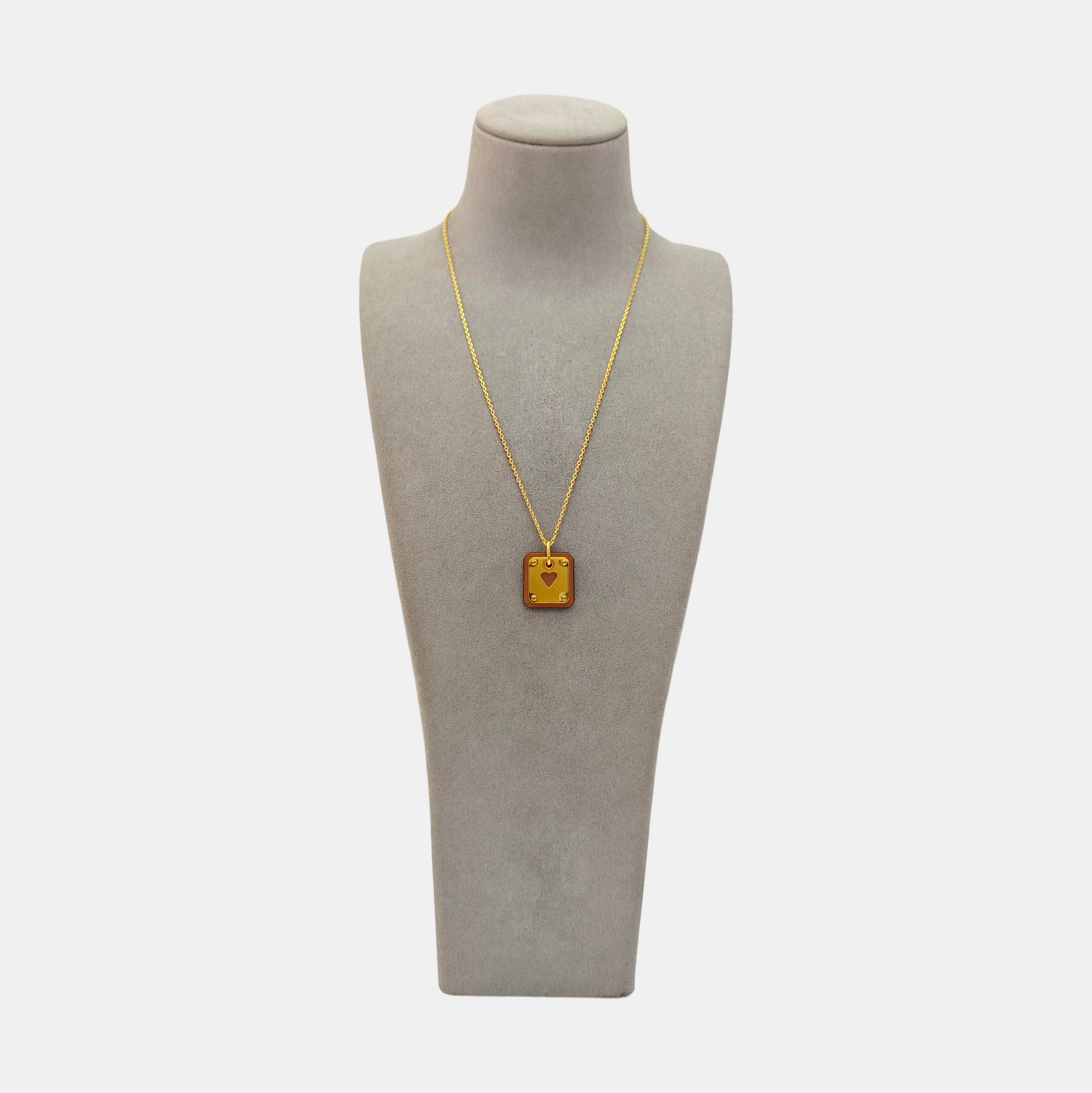 As De Coeur Metal Gold Necklace