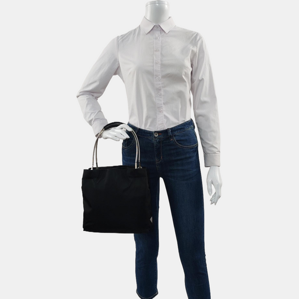 Nylon Tote Bag Black