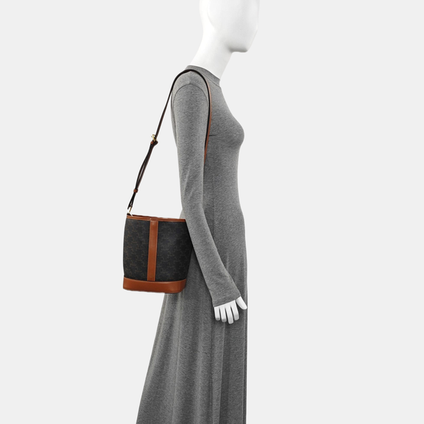 TRIOMPHE CANVAS Small Coated Canvas Brown
