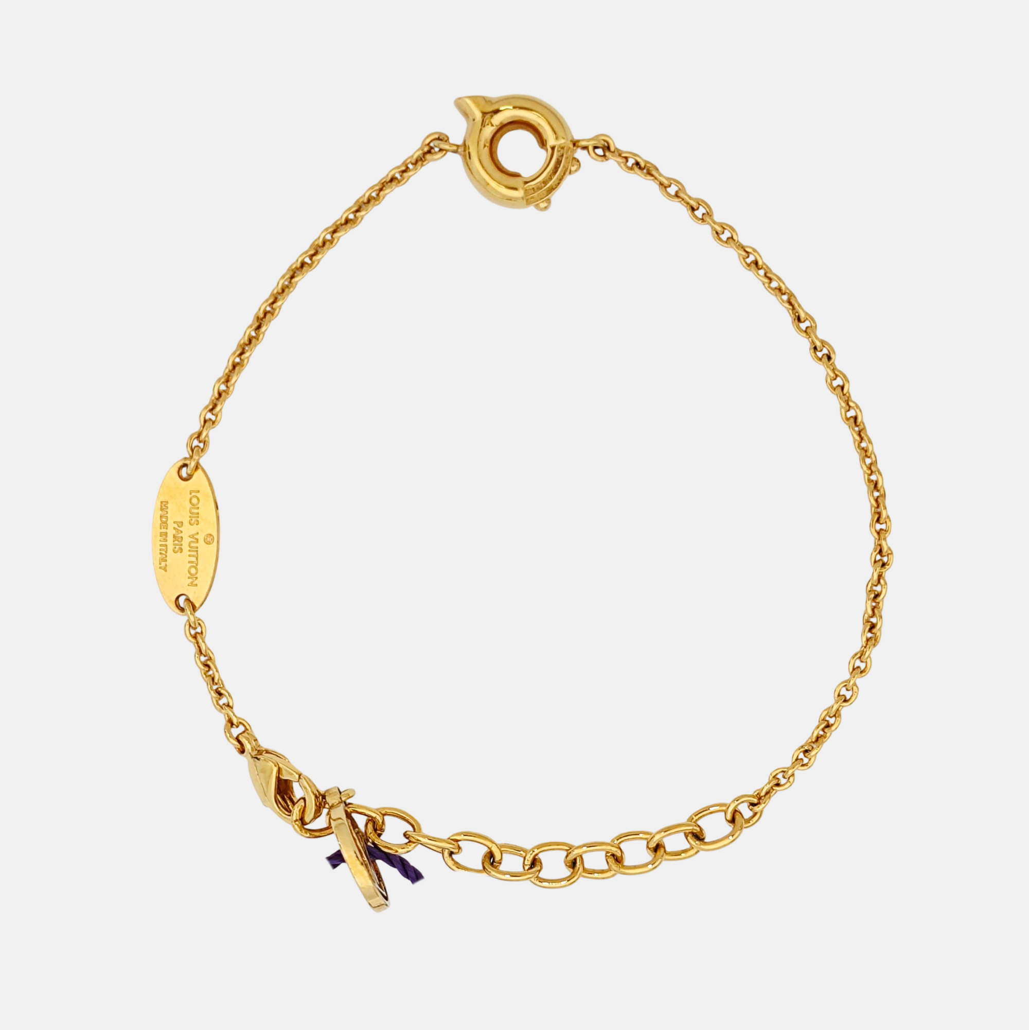 LV &amp; ME Metal Gold Bracelet