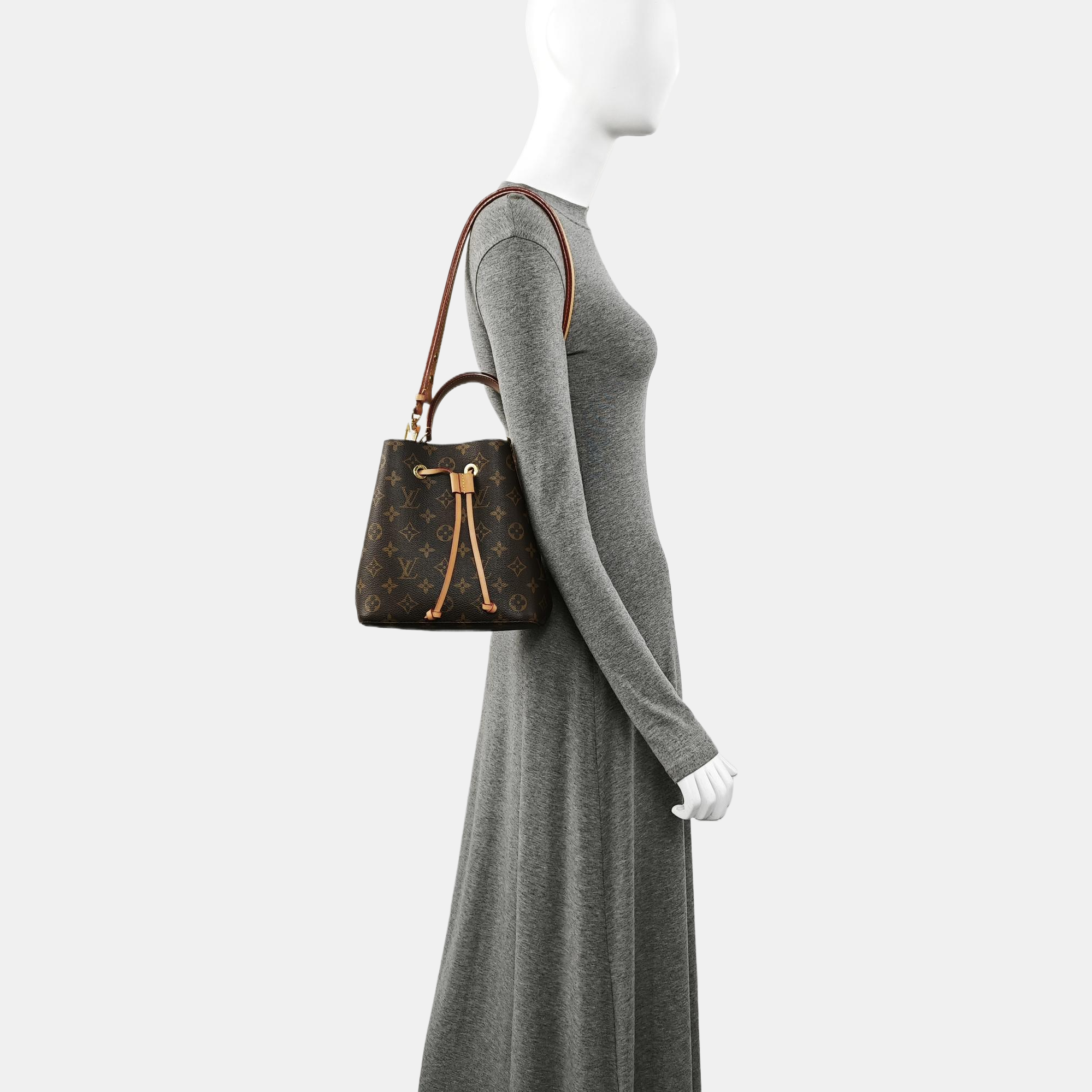 NÉONOÉ BB Monogram Coated Canvas Brown