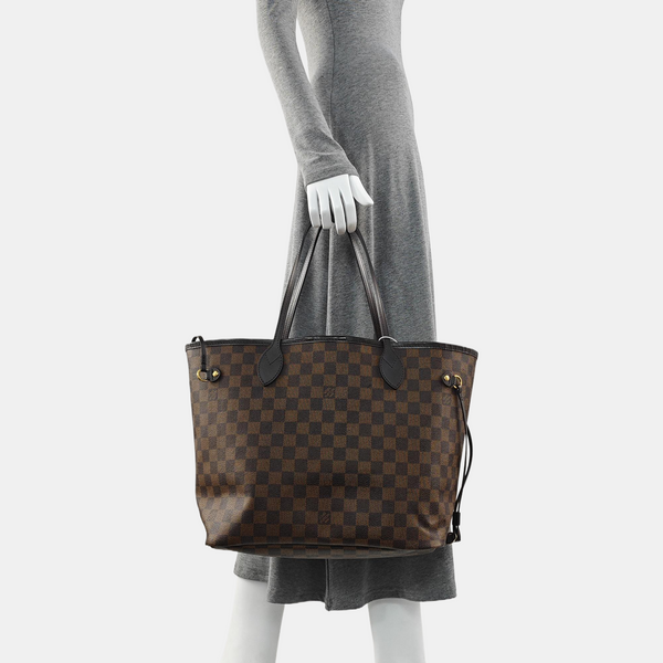 NEVERFULL MM Damier Ebene Coated Canvas Brown