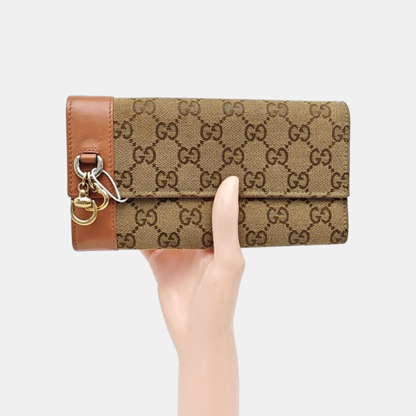 Monogram Canvas Wallet Brown