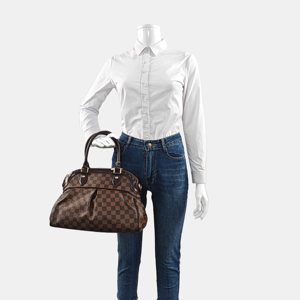 TREVI PM Damier Ebene Coated Canvas Brown