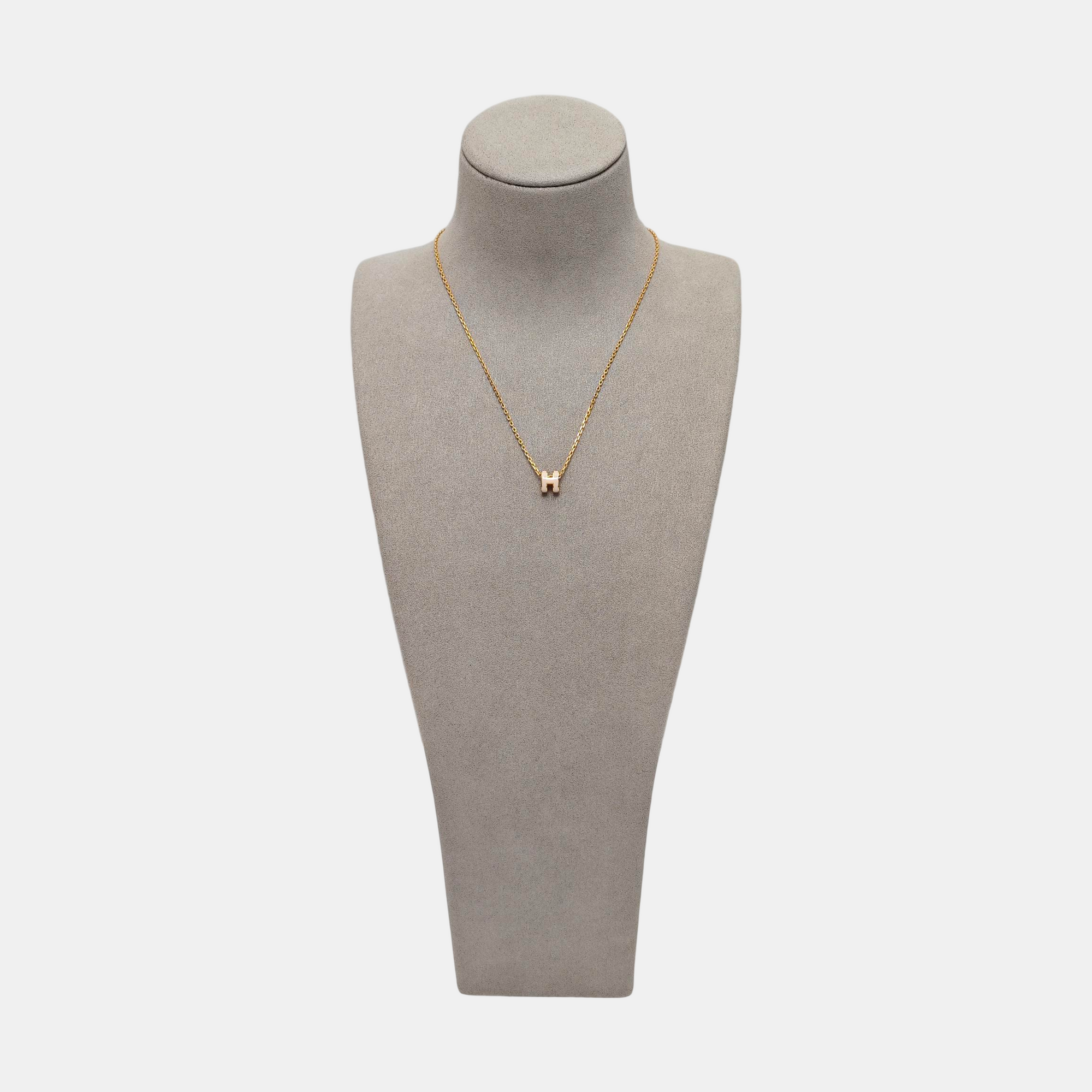 Pop H Metal Rose Gold Necklace