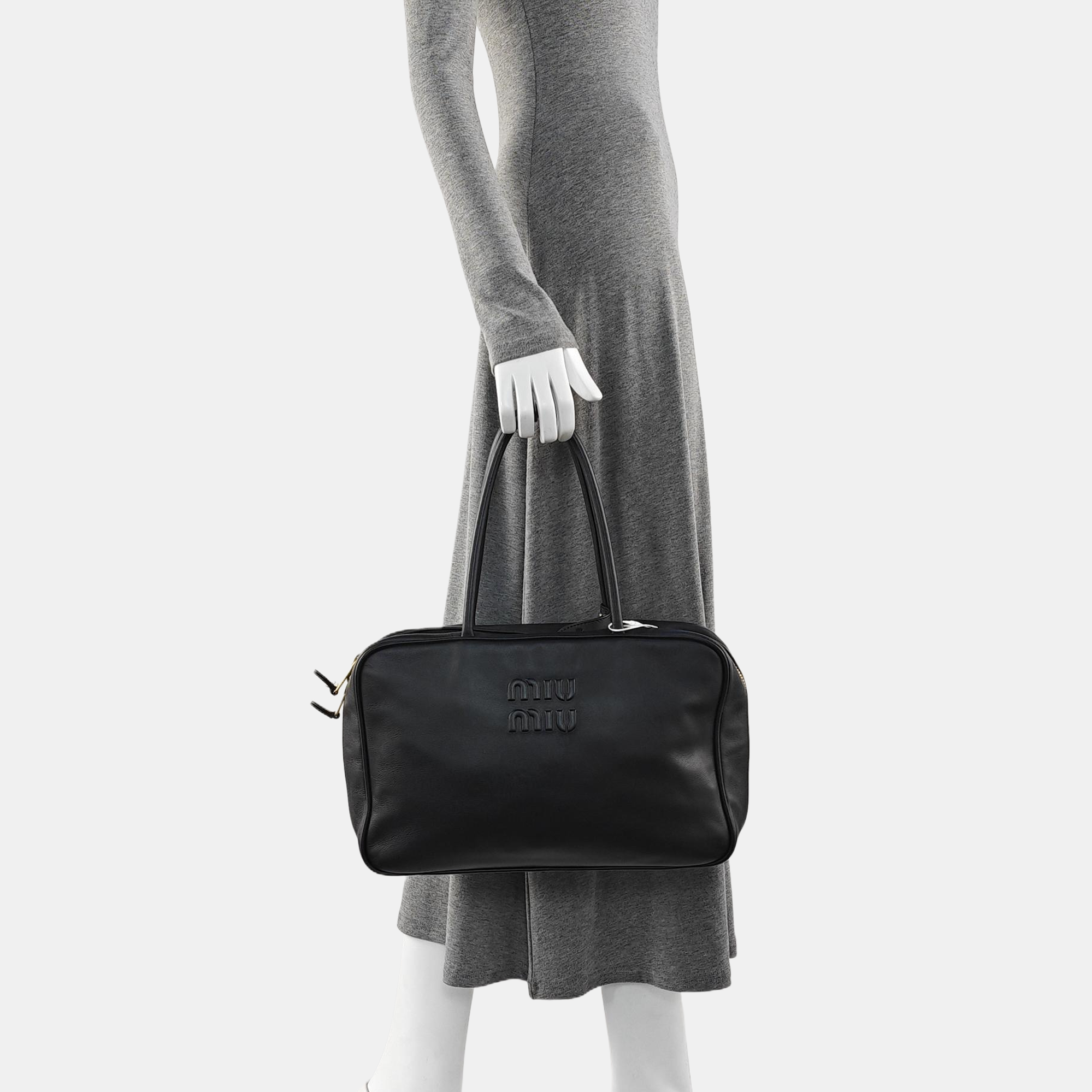 Beau Large Calfskin Black